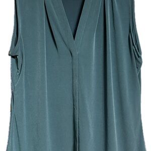 Calvin Klein Sleeveless Teal Blouse